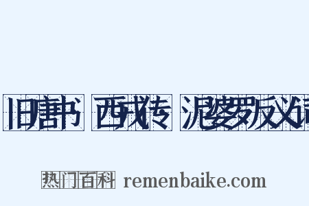 旧唐书·西戎传·泥婆罗反义词是什么意思的图片